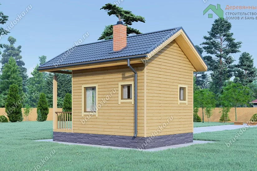 Баня 4х4 из бруса
