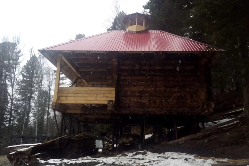 Баня из бревна 11х12 м
