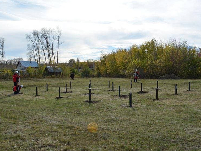 Установка винтовых свай своими руками 13