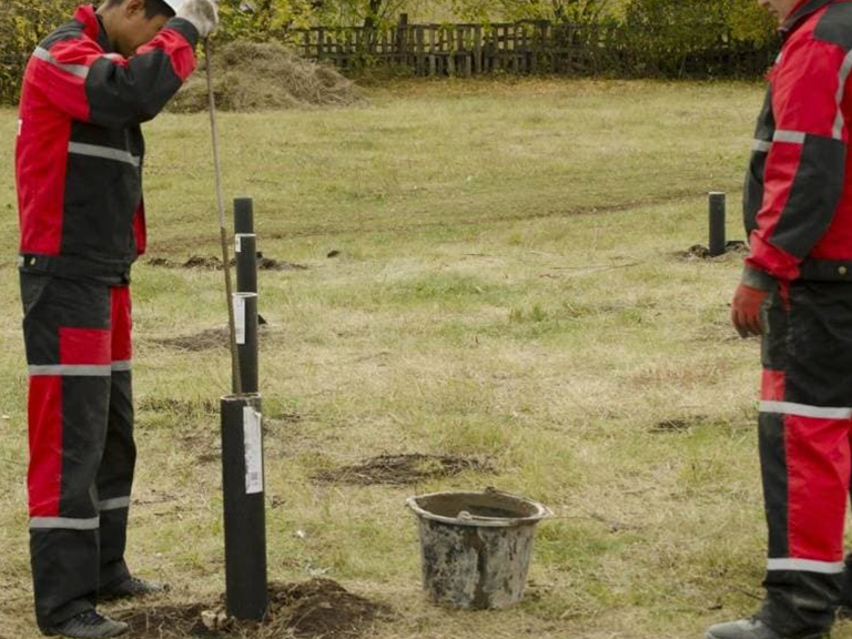 Установка винтовых свай своими руками 17