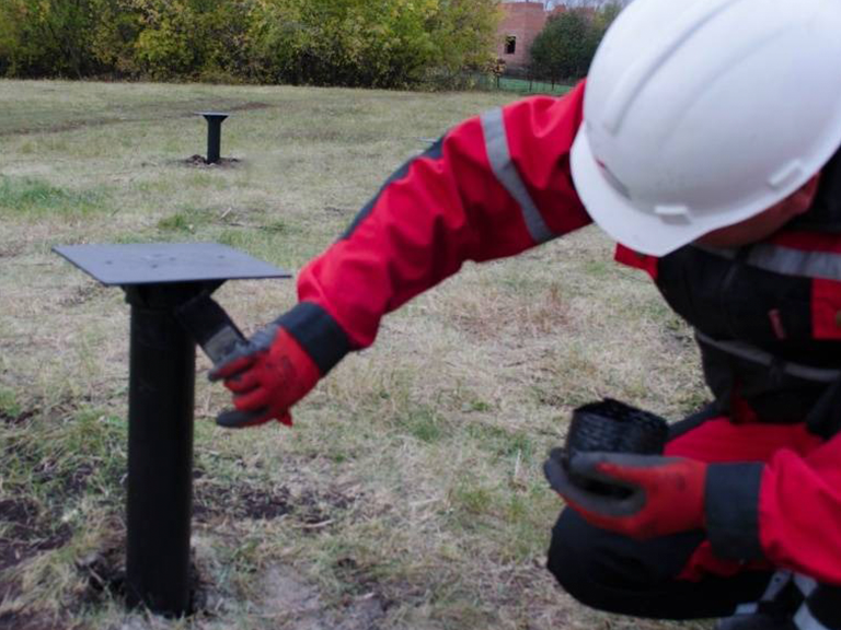 Установка винтовых свай своими руками 19