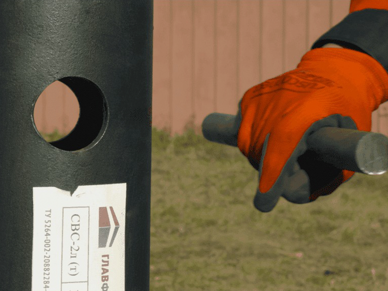 Установка винтовых свай своими руками 6