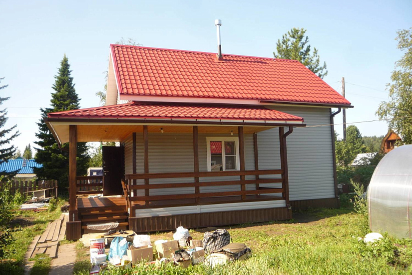 Дом каркасно-щитовой 8х9 м