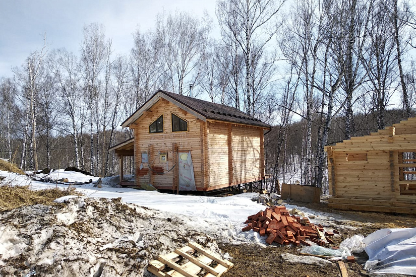 Дом из бруса 11х13 м